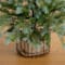 Nearly Natural; Nearly Natural 3ft. Pre-Lit Artificial Pine Christmas Tree in Jute Wire Planter, Warm White LED lights; Category:Christmas Tabletop & Accent Trees; Image:7